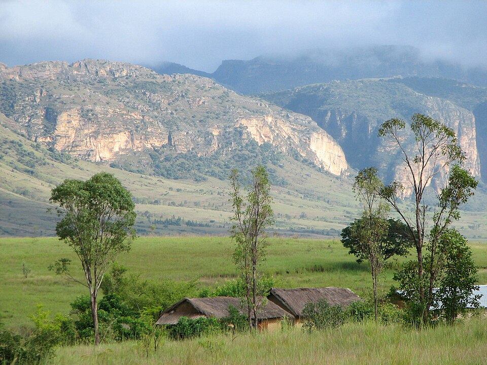 Sandstone landscape of southern Madagascar