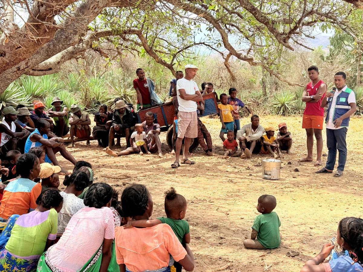 A community consultation in Amboasary, southern Madagascar